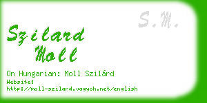 szilard moll business card
